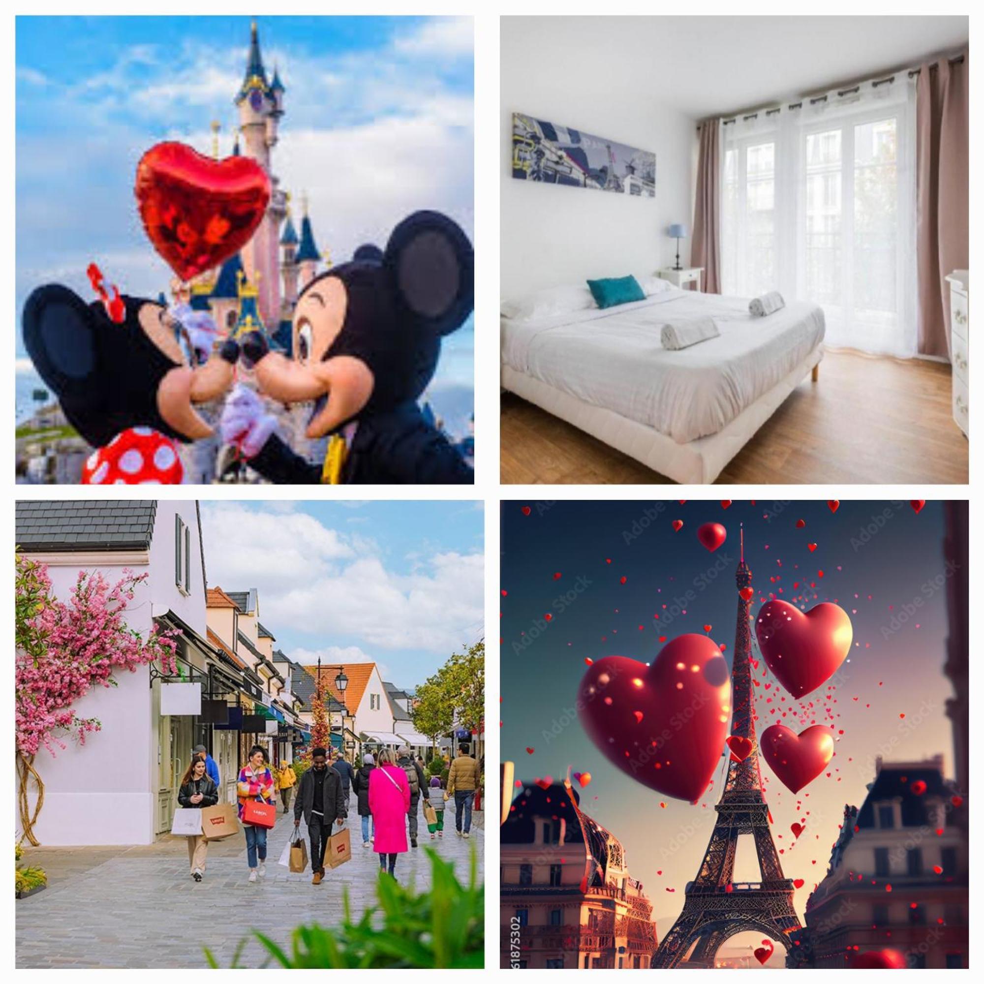 Disney, Very Spacious Comfortable 3 Bedrooms Family Apartment, 8 Pers, Wifi, Netflix Chessy  Luaran gambar